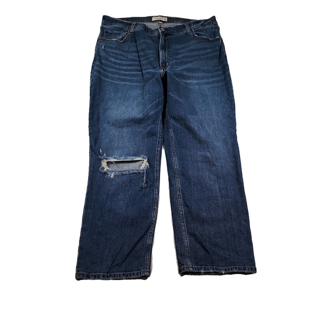 Abercrombie Fitch Jeans Womens 34 18 R The Ankle Straight Ultra High Rise Curve